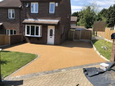 resin-driveway Extending the Driveway
